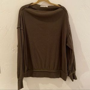 Free People Sweater Tunic | Olive | Size XS |